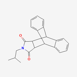 molecular formula C22H21NO2 B4978285 17-isobutyl-17-azapentacyclo[6.6.5.0~2,7~.0~9,14~.0~15,19~]nonadeca-2,4,6,9,11,13-hexaene-16,18-dione 