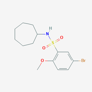5-bromo-N-cycloheptyl-2-methoxybenzenesulfonamide