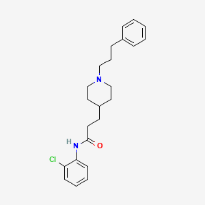 molecular formula C23H29ClN2O B4978293 N-(2-chlorophenyl)-3-[1-(3-phenylpropyl)-4-piperidinyl]propanamide 