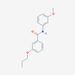 molecular formula C17H19NO3 B4978330 N-(3-methoxyphenyl)-3-propoxybenzamide 
