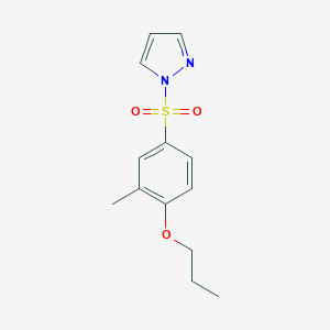 1-((3-methyl-4-propoxyphenyl)sulfonyl)-1H-pyrazole