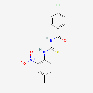 4-chloro-N-{[(4-methyl-2-nitrophenyl)amino]carbonothioyl}benzamide