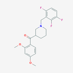 (2,4-dimethoxyphenyl)[1-(2,3,6-trifluorobenzyl)-3-piperidinyl]methanone