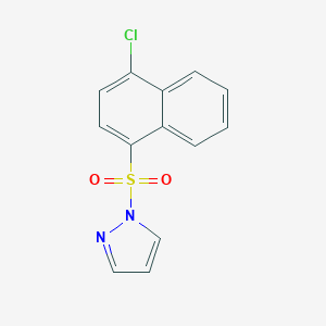 1-[(4-chloro-1-naphthyl)sulfonyl]-1H-pyrazole
