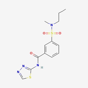 3-{[methyl(propyl)amino]sulfonyl}-N-1,3,4-thiadiazol-2-ylbenzamide