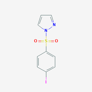 molecular formula C9H7IN2O2S B497844 1-((4-iodophenyl)sulfonyl)-1H-pyrazole CAS No. 957495-00-0