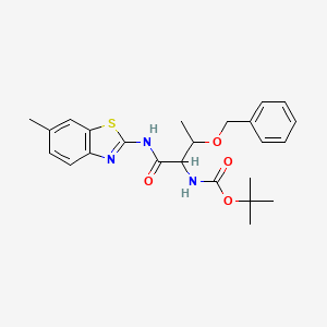 molecular formula C24H29N3O4S B4978451 tert-butyl (2-(benzyloxy)-1-{[(6-methyl-1,3-benzothiazol-2-yl)amino]carbonyl}propyl)carbamate 