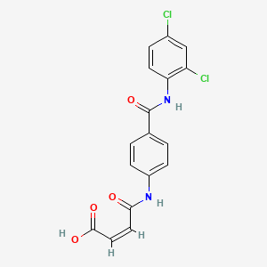 4-[(4-{[(2,4-dichlorophenyl)amino]carbonyl}phenyl)amino]-4-oxo-2-butenoic acid