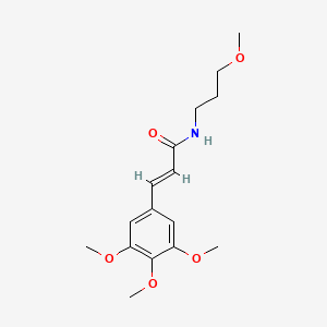 molecular formula C16H23NO5 B4978480 N-(3-methoxypropyl)-3-(3,4,5-trimethoxyphenyl)acrylamide 