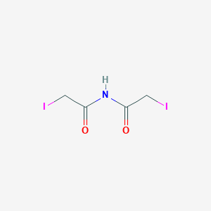 molecular formula C4H5I2NO2 B049785 Diacetamide, 2,2'-diiodo- CAS No. 117900-35-3