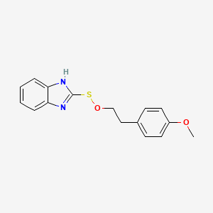 molecular formula C16H16N2O2S B4978504 2-(4-methoxyphenyl)ethyl 1H-benzimidazole-2-sulfenate 