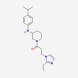 1-[3-(2-ethyl-1H-imidazol-1-yl)propanoyl]-N-(4-isopropylphenyl)-3-piperidinamine