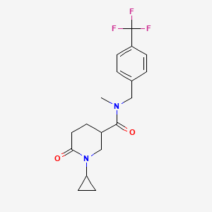 1-cyclopropyl-N-methyl-6-oxo-N-[4-(trifluoromethyl)benzyl]-3-piperidinecarboxamide