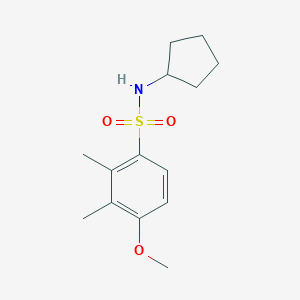 N-cyclopentyl-4-methoxy-2,3-dimethylbenzenesulfonamide