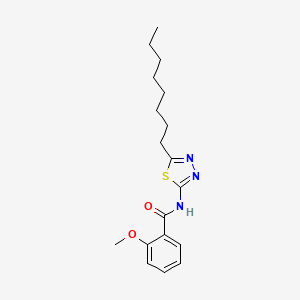 molecular formula C18H25N3O2S B4978583 2-methoxy-N-(5-octyl-1,3,4-thiadiazol-2-yl)benzamide 
