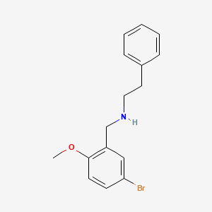 molecular formula C16H18BrNO B4978588 (5-bromo-2-methoxybenzyl)(2-phenylethyl)amine 