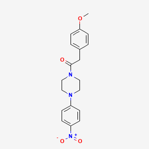 1-[(4-methoxyphenyl)acetyl]-4-(4-nitrophenyl)piperazine