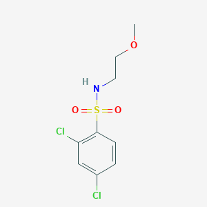 molecular formula C9H11Cl2NO3S B497860 2,4-dichloro-N-(2-methoxyethyl)benzenesulfonamide CAS No. 321719-70-4
