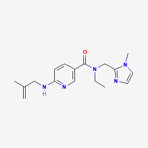 N-ethyl-N-[(1-methyl-1H-imidazol-2-yl)methyl]-6-[(2-methyl-2-propen-1-yl)amino]nicotinamide