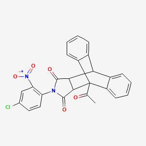 molecular formula C26H17ClN2O5 B4978614 1-acetyl-17-(4-chloro-2-nitrophenyl)-17-azapentacyclo[6.6.5.0~2,7~.0~9,14~.0~15,19~]nonadeca-2,4,6,9,11,13-hexaene-16,18-dione 