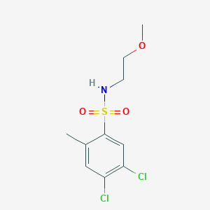 4,5-dichloro-N-(2-methoxyethyl)-2-methylbenzenesulfonamide