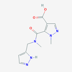 1-methyl-5-{[methyl(1H-pyrazol-5-ylmethyl)amino]carbonyl}-1H-pyrazole-4-carboxylic acid