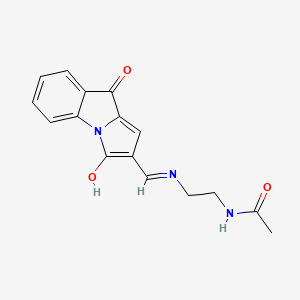 molecular formula C16H15N3O3 B4978657 N-(2-{[(3,9-dioxo-3H-pyrrolo[1,2-a]indol-2(9H)-ylidene)methyl]amino}ethyl)acetamide 