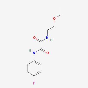 molecular formula C12H13FN2O3 B4978661 N-(4-fluorophenyl)-N'-[2-(vinyloxy)ethyl]ethanediamide 