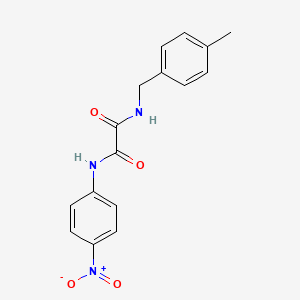 molecular formula C16H15N3O4 B4978707 N-(4-methylbenzyl)-N'-(4-nitrophenyl)ethanediamide 