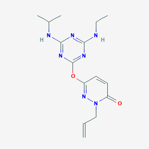 2-allyl-6-{[4-(ethylamino)-6-(isopropylamino)-1,3,5-triazin-2-yl]oxy}-3(2H)-pyridazinone