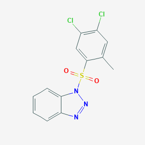 molecular formula C13H9Cl2N3O2S B497878 1-[(4,5-dichloro-2-methylphenyl)sulfonyl]-1H-benzotriazole 