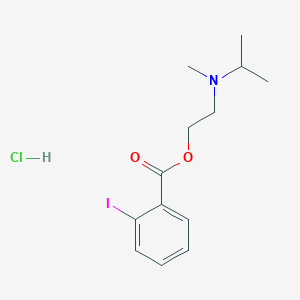 molecular formula C13H19ClINO2 B4978780 2-[isopropyl(methyl)amino]ethyl 2-iodobenzoate hydrochloride 