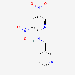 molecular formula C11H9N5O4 B4978804 3,5-dinitro-N-(3-pyridinylmethyl)-2-pyridinamine 