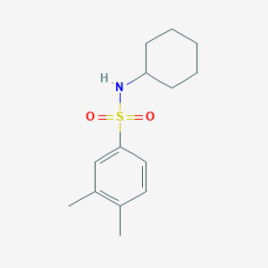molecular formula C14H21NO2S B497881 N-cyclohexyl-3,4-dimethylbenzenesulfonamide 