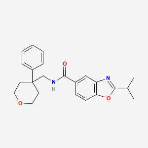 molecular formula C23H26N2O3 B4978841 2-isopropyl-N-[(4-phenyltetrahydro-2H-pyran-4-yl)methyl]-1,3-benzoxazole-5-carboxamide 