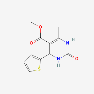 molecular formula C11H12N2O3S B4978871 methyl 6-methyl-2-oxo-4-(2-thienyl)-1,2,3,4-tetrahydro-5-pyrimidinecarboxylate 