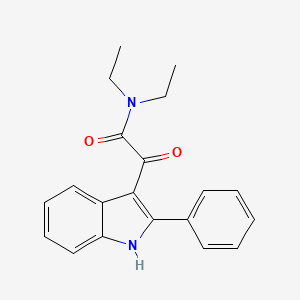 N,N-diethyl-2-oxo-2-(2-phenyl-1H-indol-3-yl)acetamide