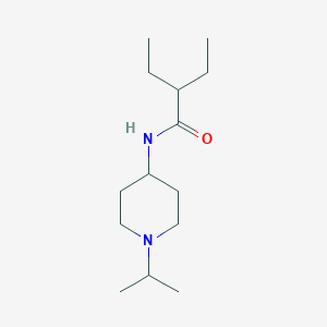 molecular formula C14H28N2O B4978886 2-ethyl-N-(1-isopropyl-4-piperidinyl)butanamide 