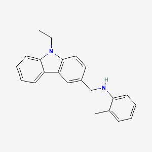 molecular formula C22H22N2 B4978893 N-[(9-ethyl-9H-carbazol-3-yl)methyl]-2-methylaniline 