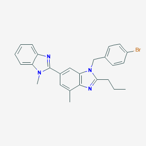 molecular formula C26H25BrN4 B049789 Debenzoic Acid Bromotelmisartan CAS No. 1004548-55-3