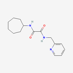 molecular formula C15H21N3O2 B4978916 N-cycloheptyl-N'-(2-pyridinylmethyl)ethanediamide 