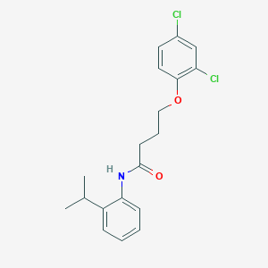 molecular formula C19H21Cl2NO2 B4978931 4-(2,4-dichlorophenoxy)-N-(2-isopropylphenyl)butanamide 