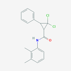 molecular formula C18H17Cl2NO B4978937 2,2-dichloro-N-(2,3-dimethylphenyl)-3-phenylcyclopropanecarboxamide 