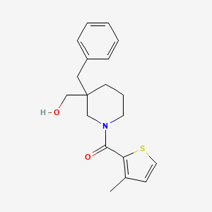 molecular formula C19H23NO2S B4978945 {3-benzyl-1-[(3-methyl-2-thienyl)carbonyl]-3-piperidinyl}methanol 