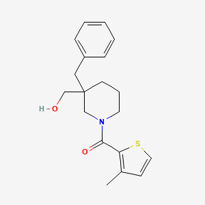 {3-benzyl-1-[(3-methyl-2-thienyl)carbonyl]-3-piperidinyl}methanol