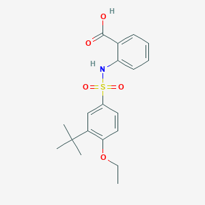 molecular formula C19H23NO5S B497904 2-(3-Tert-butyl-4-ethoxybenzenesulfonamido)benzoic acid CAS No. 927637-39-6