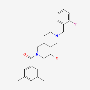 N-{[1-(2-fluorobenzyl)-4-piperidinyl]methyl}-N-(2-methoxyethyl)-3,5-dimethylbenzamide