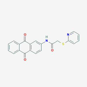 N-(9,10-dioxo-9,10-dihydro-2-anthracenyl)-2-(2-pyridinylthio)acetamide