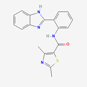 N-[2-(1H-benzimidazol-2-yl)phenyl]-2,4-dimethyl-1,3-thiazole-5-carboxamide