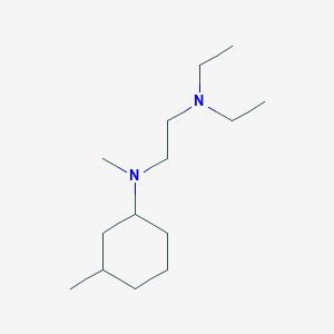 molecular formula C14H30N2 B4979086 N,N-diethyl-N'-methyl-N'-(3-methylcyclohexyl)-1,2-ethanediamine 